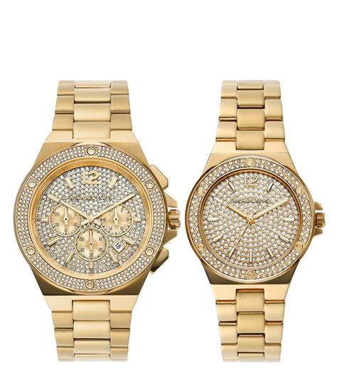 michael kors watches couple|Michael Kors lennox gold couple.